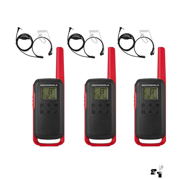 Trio de Handies Motorola T210 + Laringófonos