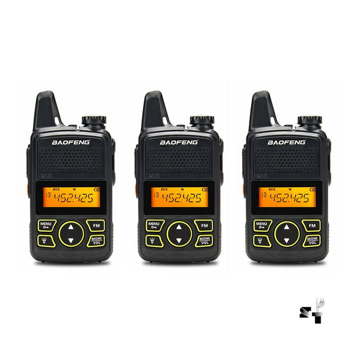 Trio de Handies Baofeng BF-T1 Uhf Carga por USB