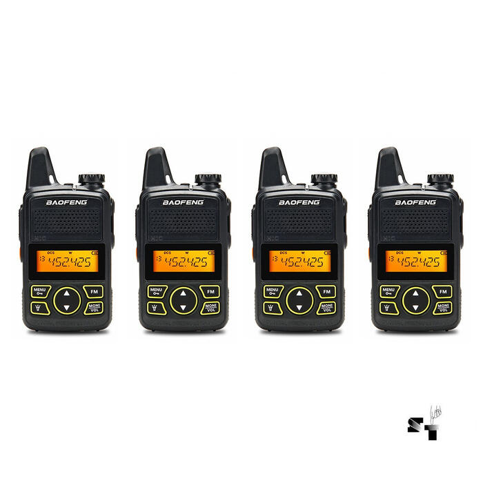 Cuatro Handies Baofeng BF-T1 Uhf Carga por USB