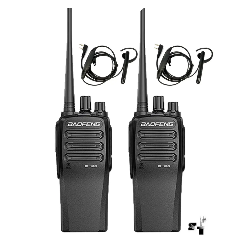 Par de Handies Baofeng BF-1909 10W + 2 Auriculares E-006
